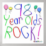 98 Year Olds Rock ! Poster