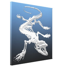999.9: Komodo Dragon Skeleton Gallery Wrapped Canvas