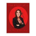 999 becomes 666 Funny Satire Bachmann 2012 postcards