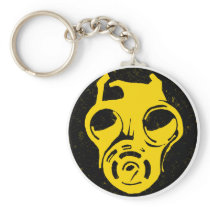 999 Gas Mask Design Keychains