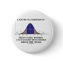 99.7% Confident Within 3 Standard Deviations Mean