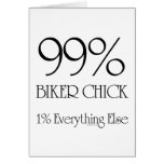 99% Biker Chick Card