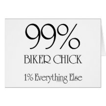99% Biker Chick Cards
