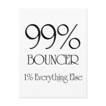 99% Bouncer Postcard