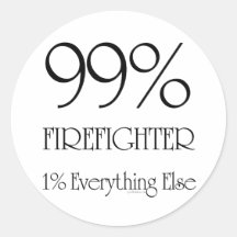 99% Firefighter Sticker