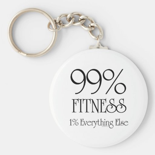 99% Fitness Key Chain