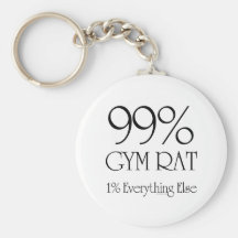 99% Gym Rat Keychains
