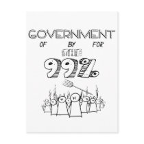 99% occupy wall street mass movement post card