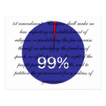 99% Occupy Wall Street Postcard