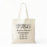 99%r Gettysburg Address government of 1% Tote Bags