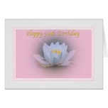 99th Birthday Card with Water Lily