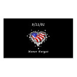 9/11/01 Patriotic Tattoo Business Card Templates