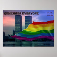 9/11 - 10 Years - Remember Everyone Poster