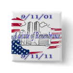 9-11 10th Anniversary Commemorative Pin