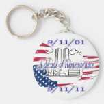 9-11 10th Anniversary Commemorative Keychain