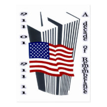9-11 10th Anniversary Commemorative Post Cards