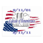 9-11 10th Anniversary Commemorative Post Cards