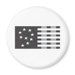 9-11 Commemorative Logo Black and White Fridge Magnets