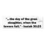 9/11 in the Bible Bumper Stickers