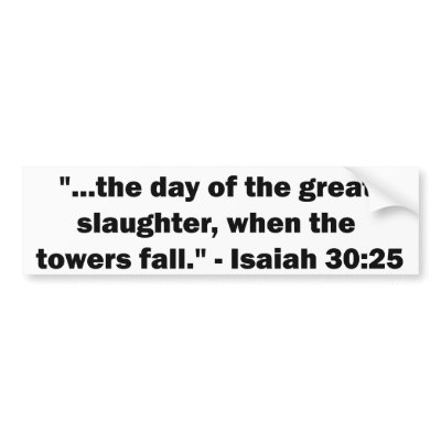 9/11 in the Bible Bumper Stickers by kjvonly