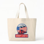 9/11 memorial american flag twin towers fireman bag