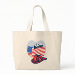 9/11 memorial american flag twin towers  fireman canvas bag