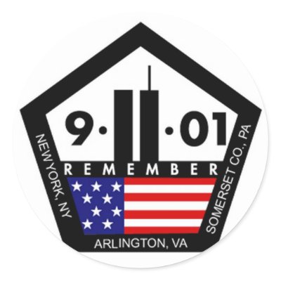 9 11 Never Forget, Always Remember Stickers by PhotoLab