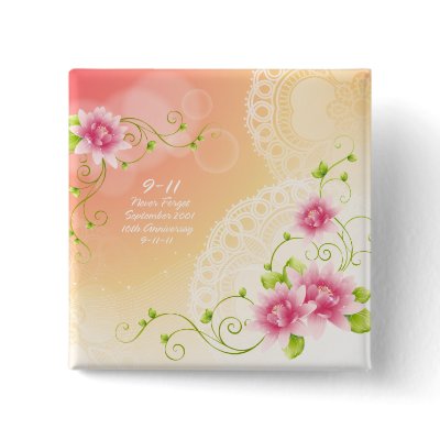 9-11 Never Forget Button by Ronspassionfordesign
