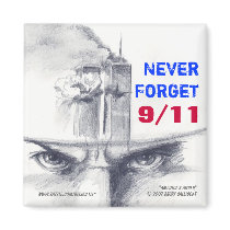 9/11 "Never Forget" magnet