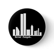9-11 Never Forget NY Skyline Tshirts, Buttons