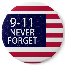 9-11 never forget pinback buttons