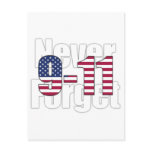 9-11 Never Forget Postcards