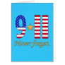 9-11 Never Forget Products Greeting Cards