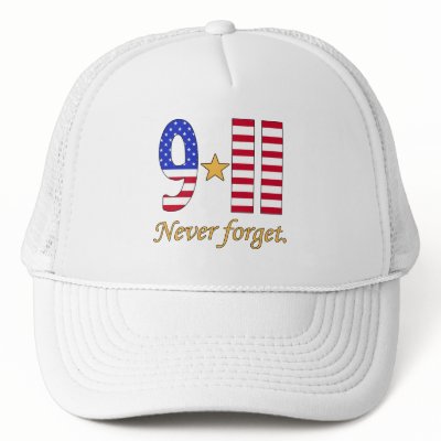 9-11 Never Forget Products Trucker Hat by PatriotUSA