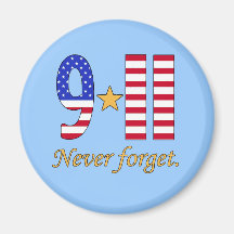 9-11 Never Forget Products Refrigerator Magnets