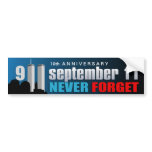 9/11 September 11th - 10th Anniversary - WTC bumper stickers