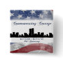 9-11 Tenth Anniversary Commemorating Courage Butto