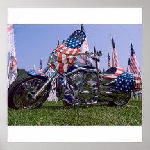 9-11 Tribute Harley Davidson GDeacosta copy Poster