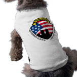 9-11 World Trade Center American Flag Shield Dog Tee