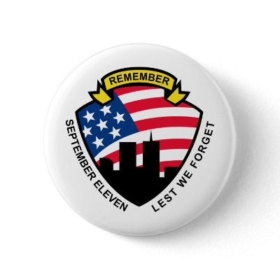 9-11 World Trade Centre American Flag Shield by patrimonio