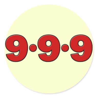 9-9-9: September 9th, 2009 Round Sticker by teesforyourfamily