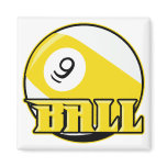 9 Ball Fridge Magnet