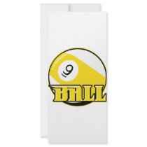 9 Ball Personalized Rack Card