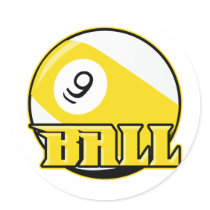 9 Ball Sticker