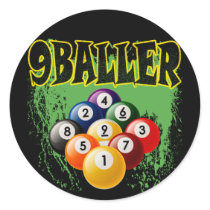 9 BALLER ROUND STICKER