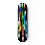 9 Coloured Cocktail Shot Glasses -Black Back skateboards