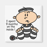 9 Months On The Inside Baby Prisoner Fridge Magnets