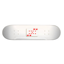 9 of Diamonds Playing Card Custom Skate Board