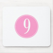 #9 Pink Circle Mousepads
