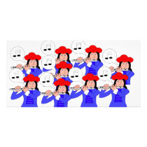 9 Pipers Piping Customized Photo Card